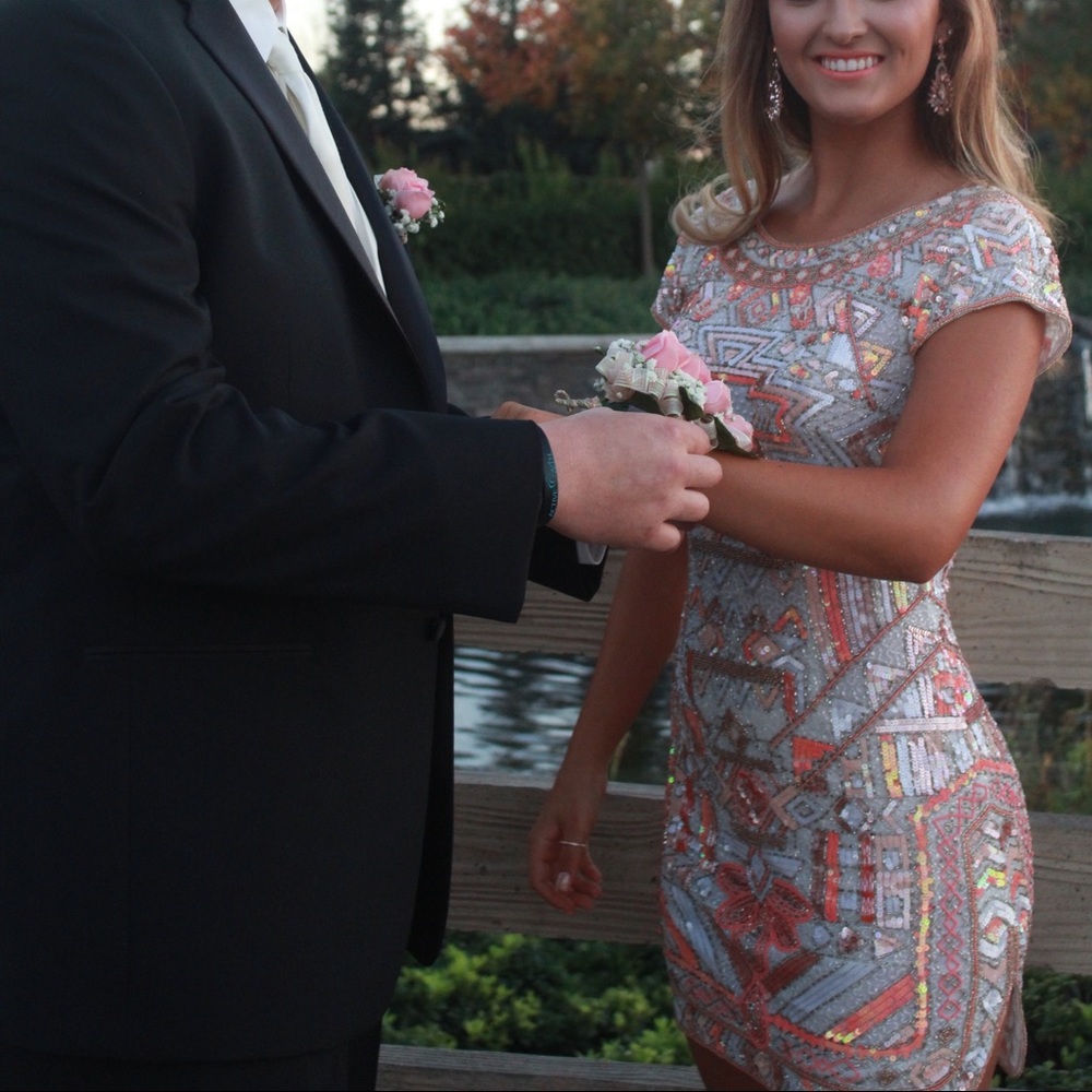 Sherri Hill multi color dress size 2